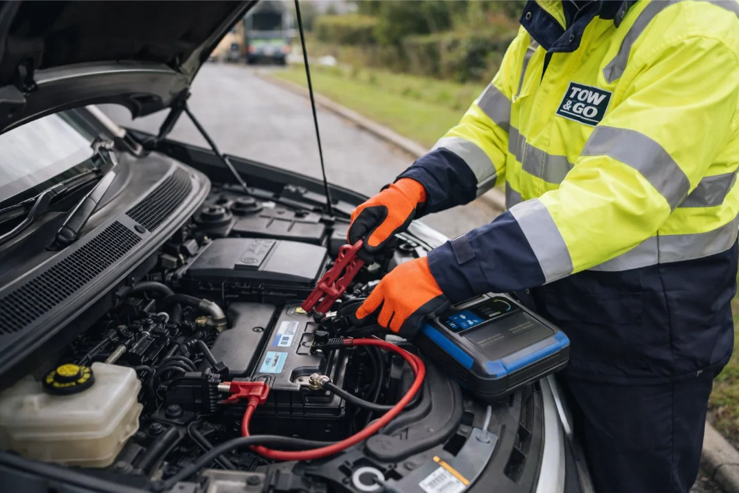 24 hour tow and go battery jump start service