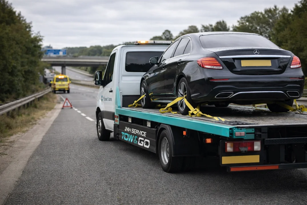 luxury car flatbed motorway recovery east midlands