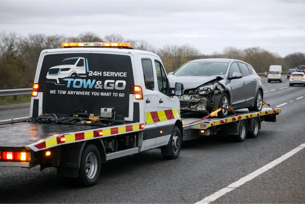 tow and go accident recovery flatbed uk nottingham