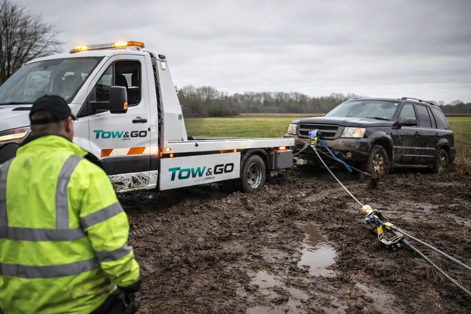 tow and go offroad winch recovery hero