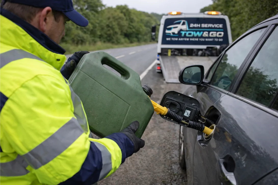 tow and go roadside fuel delivery east midlands and nottingham