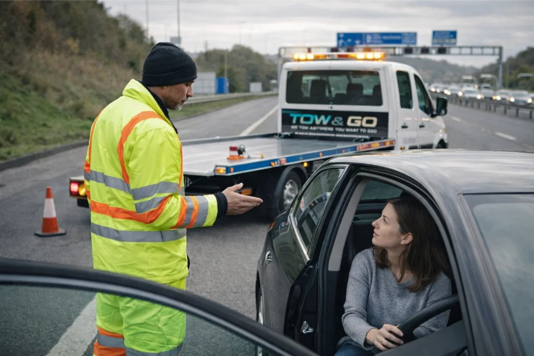 tow truck roadside assistance motorway recovery nottingham