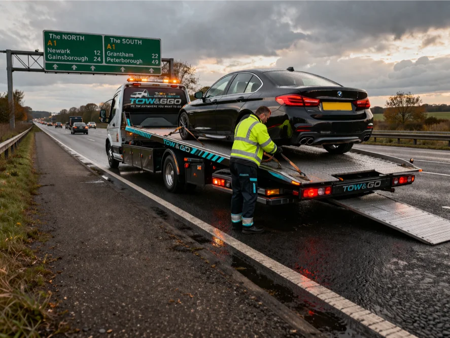 A1 Motorway Car Recovery Newark BMW 3