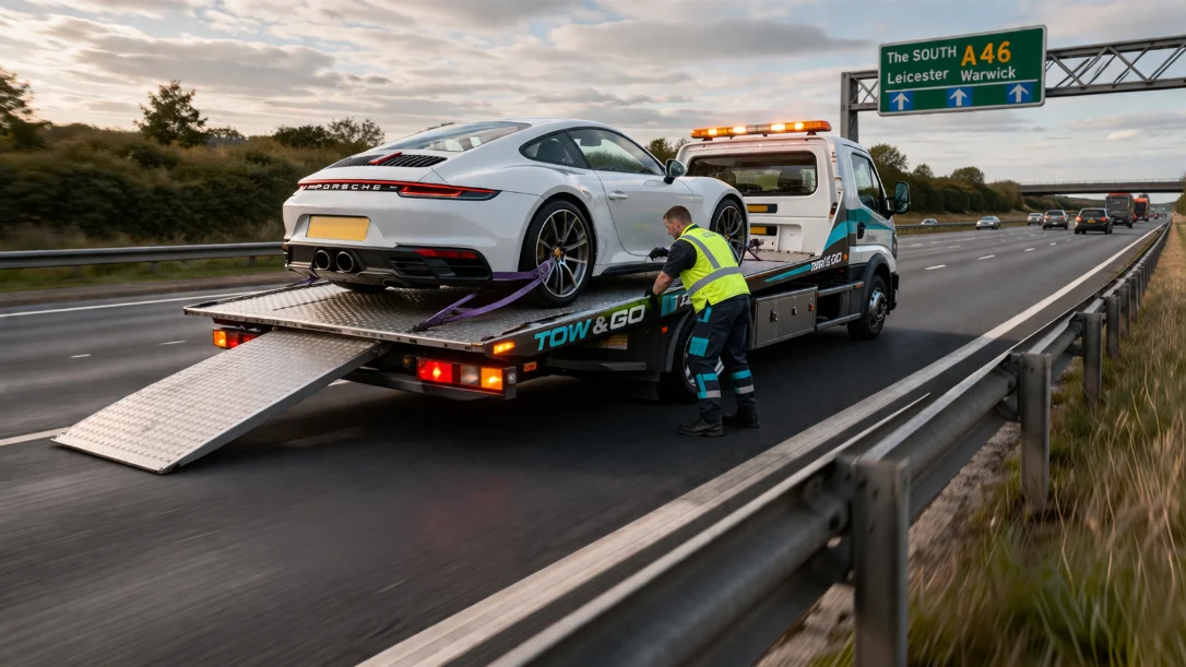 A46 Luxury Car recovery Porche 911