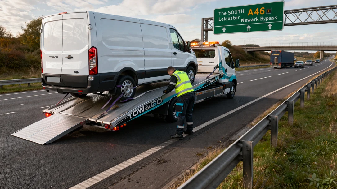 A46 Van Recovery Ford Transit Flatbed towing