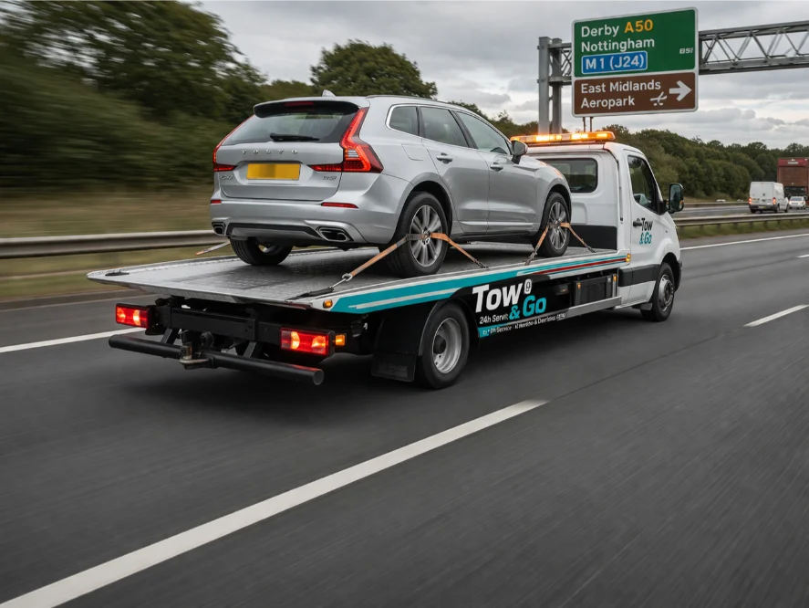 A50 Motorway Flatbed Towing Volvo xC60