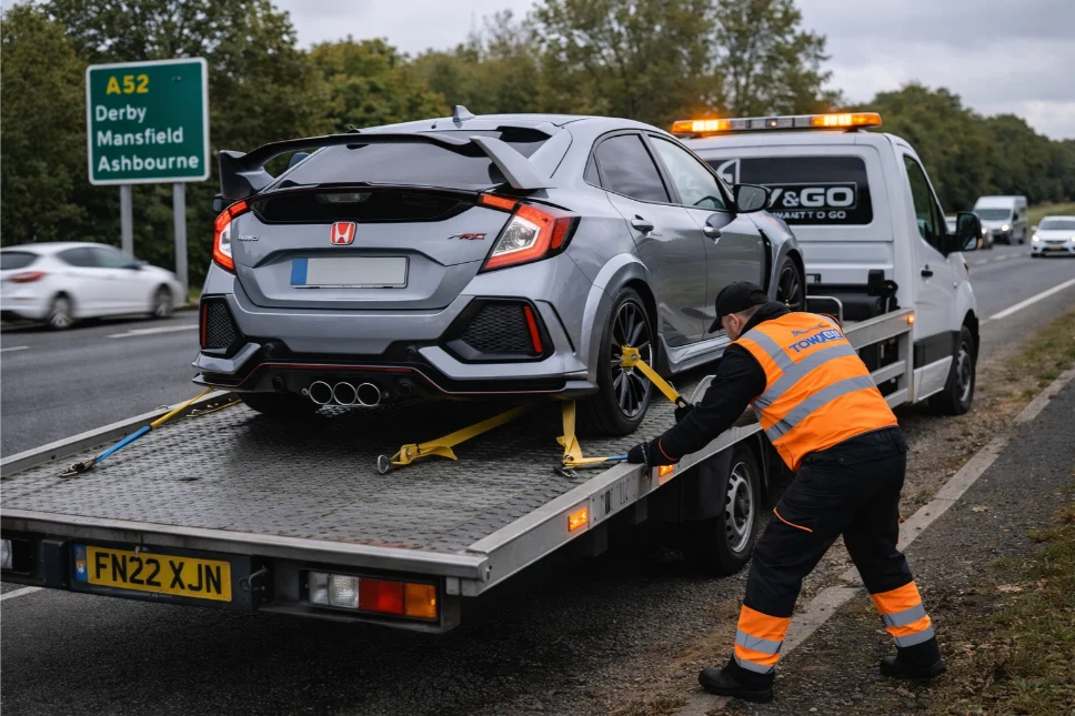 A52 Honda Civic Type-R Car Recovery Service