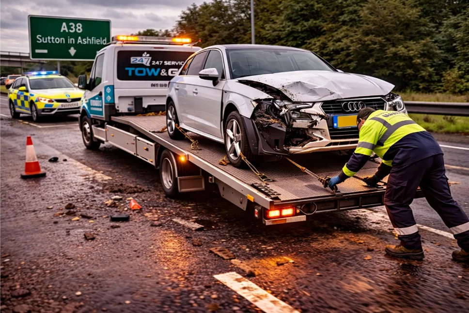 Audi A3 Accident Recovery A38 Sutton-in-ashfield