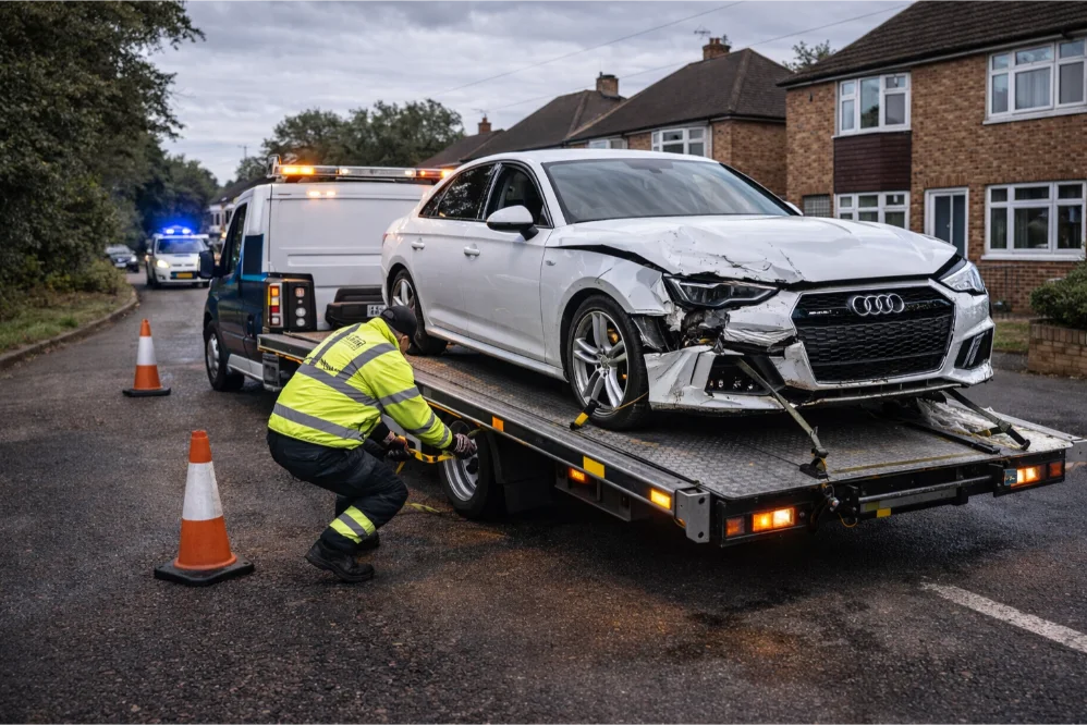 Audi A4 accident recovery arnold nottingham