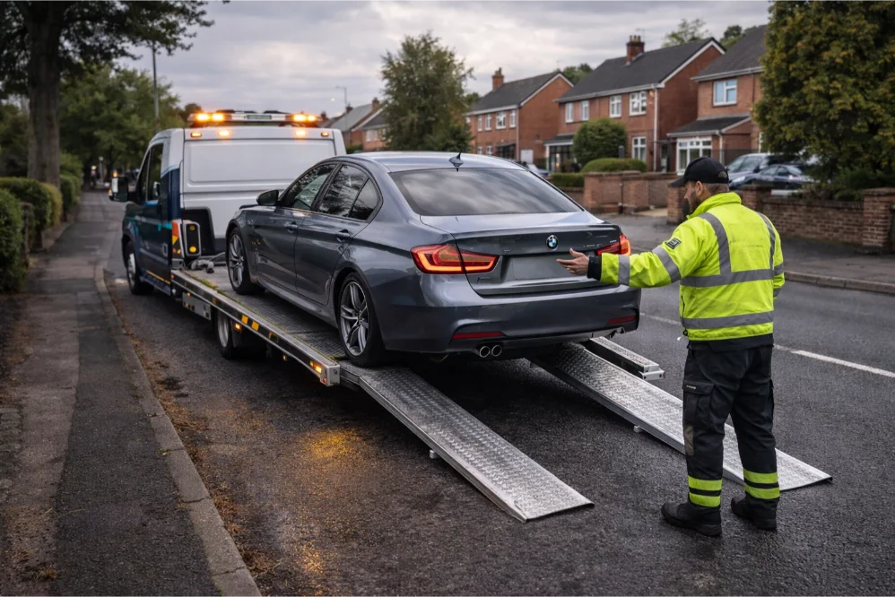 bmw 3 series breakdown recovery arnold