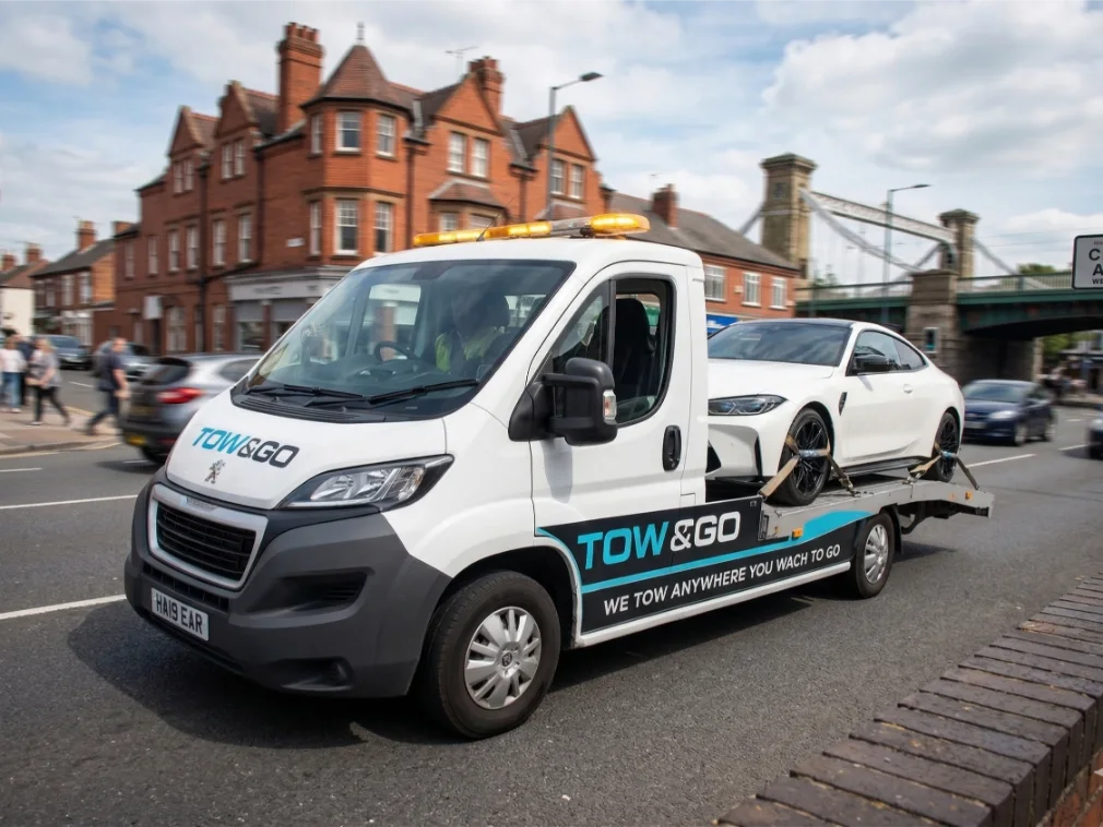 bmw car towing near west bridgford bridge