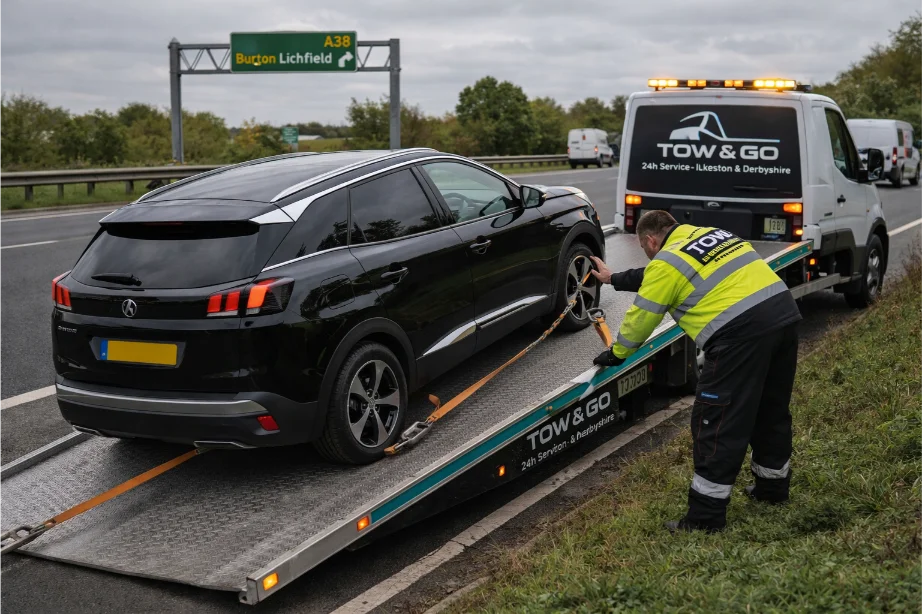 Car Recovery Acura MDX A38 Burton Lichfield