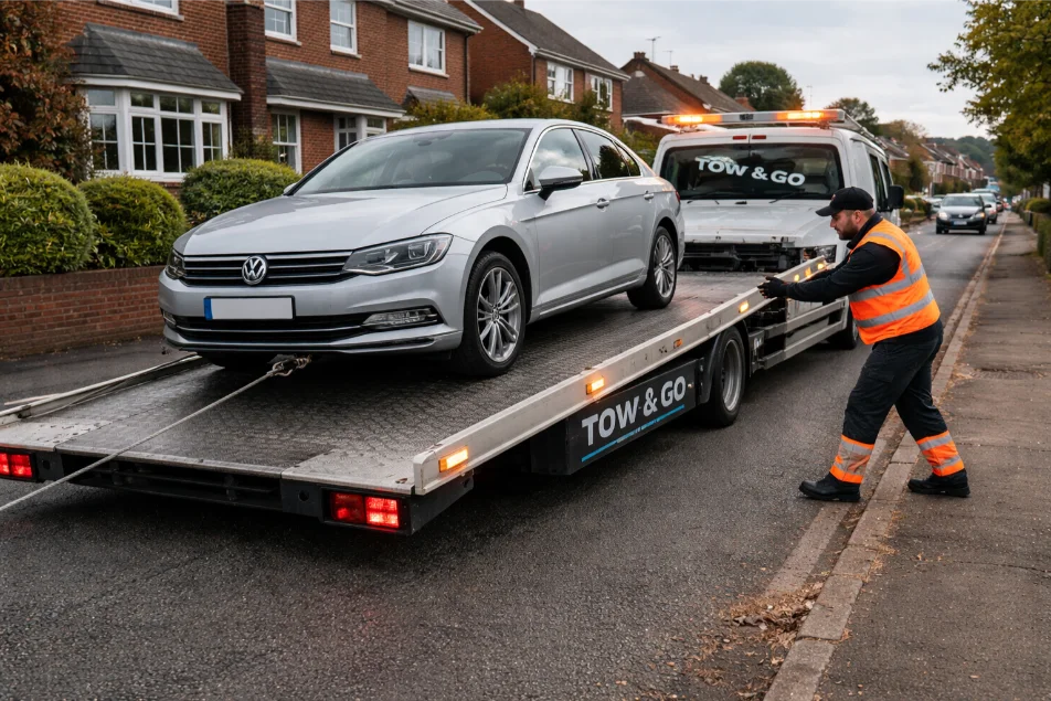 Car Recovery Hucknall Volkswagen Passat residential