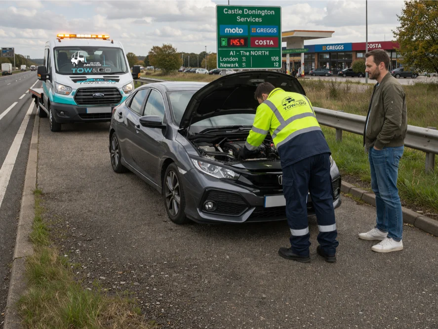 Castle Donington Roadside Assistance Honda Civic breakdown