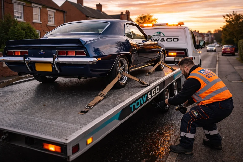Classic Car recovery Chevrolet Camaro worksop