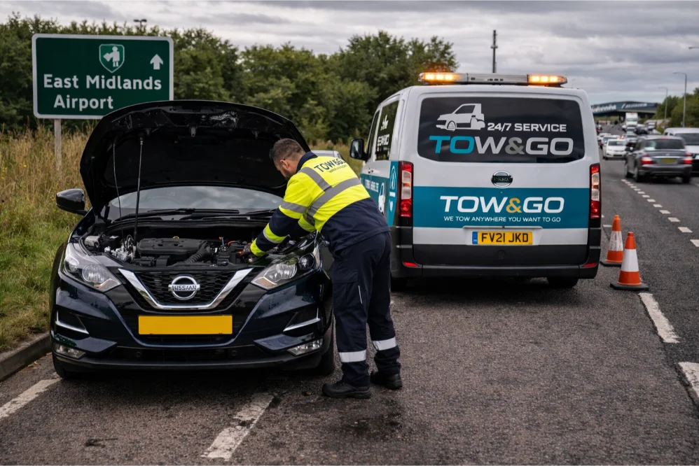 East Midlands Airport Roadside Breakdown Nissan Assistance