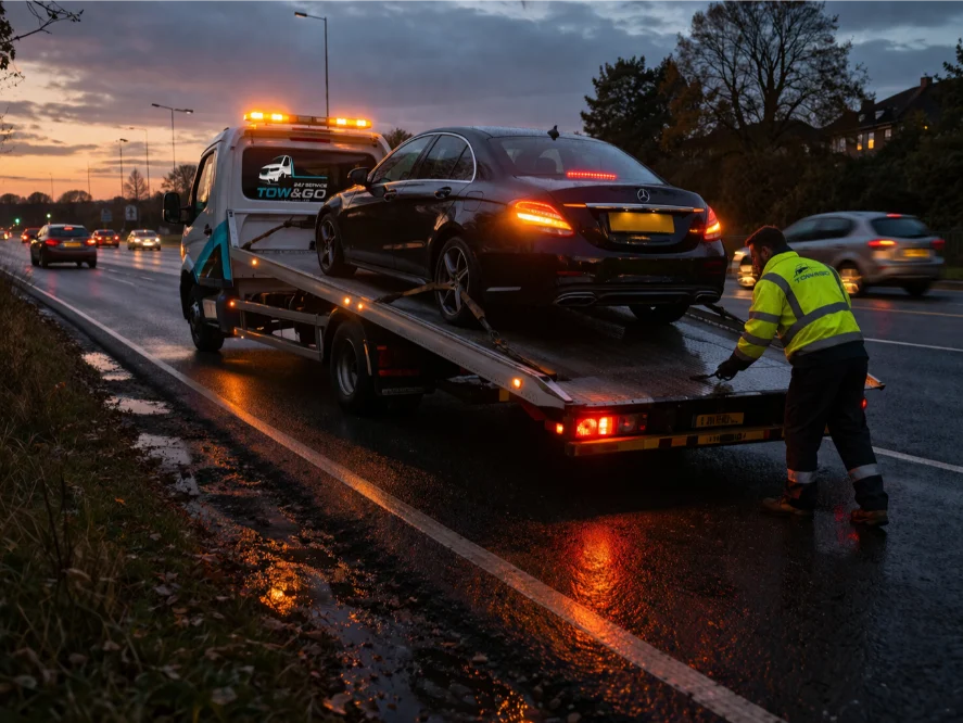 Emergency towing Mercedes C-Class in Long Eaton
