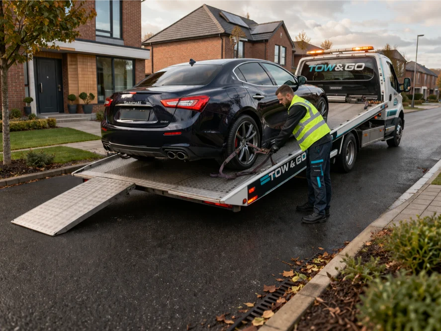 luxury car recovery Maserato in ilkeston