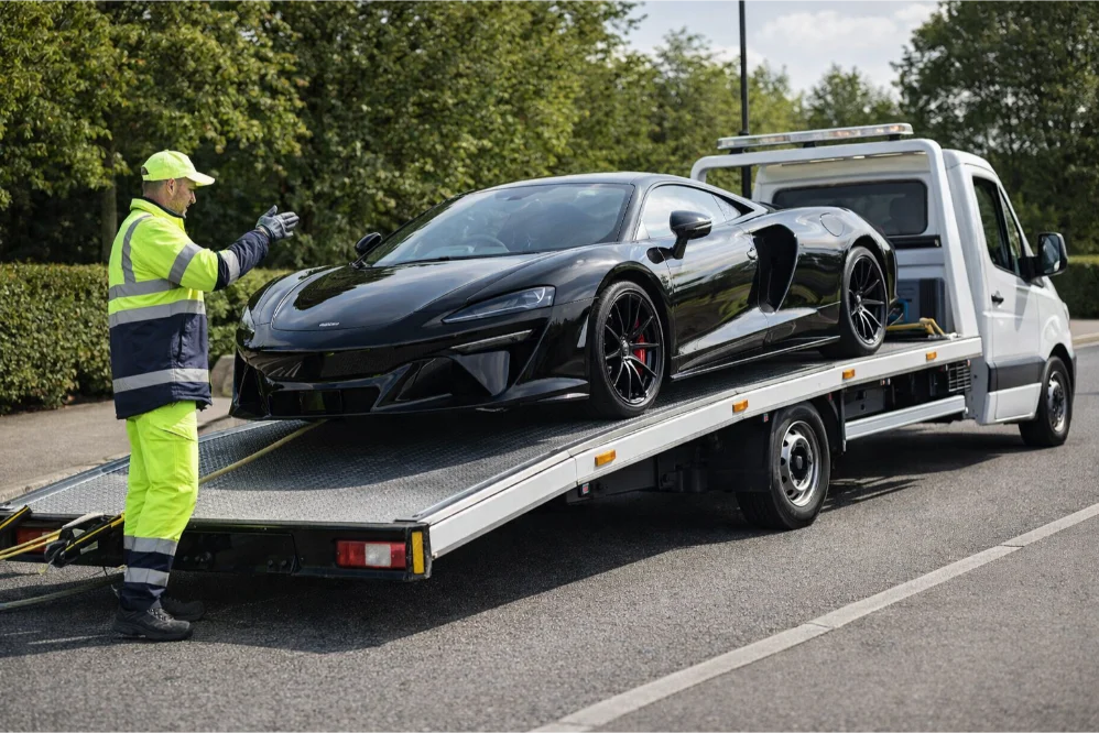 luxury car flatbed towing and recovery beeston