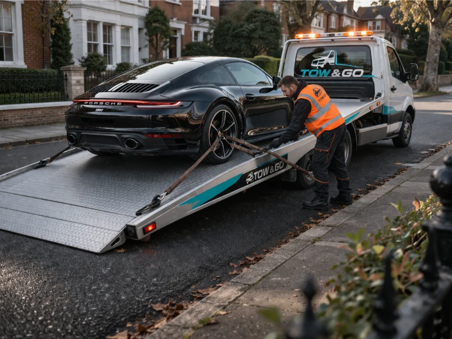 Porsche premium recovery scene long eaton