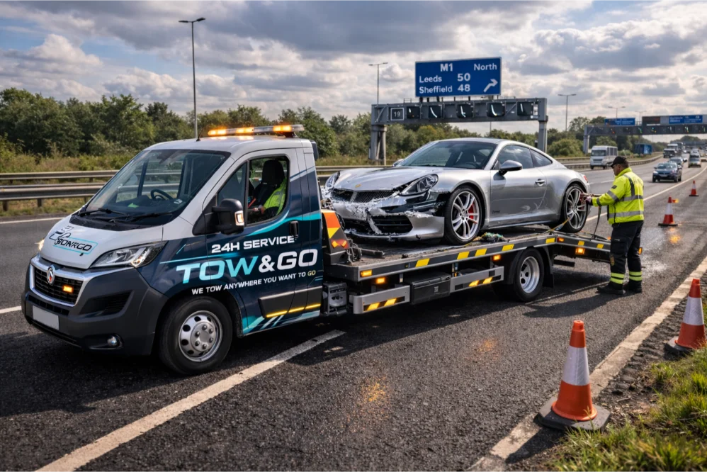 M1 Accident breakdown Recovery Nottingham