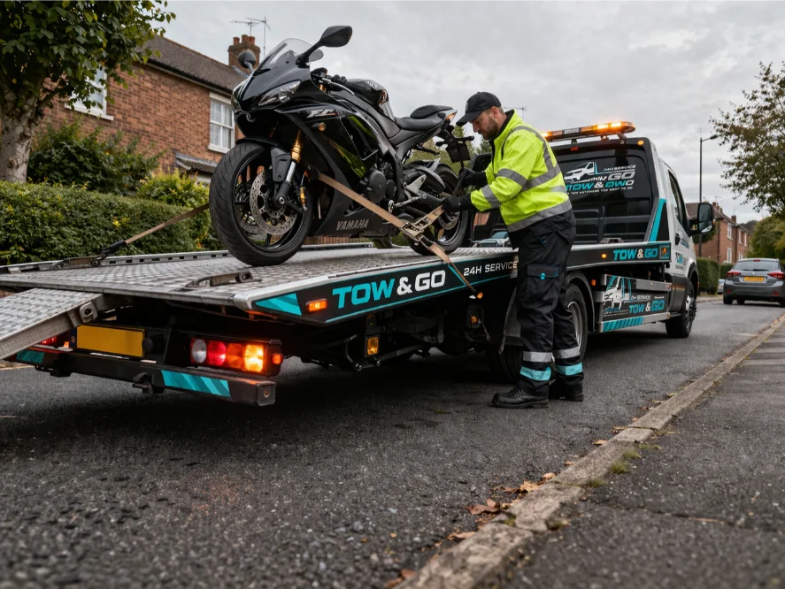 Yamaha bike towing newark