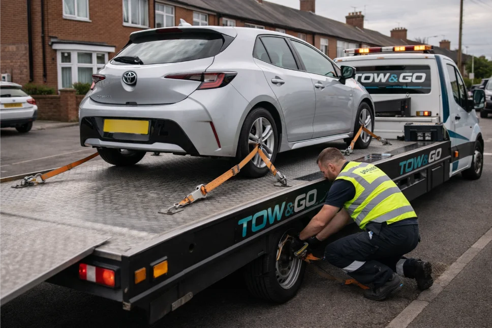 Toyota Corolla car recovery sutton