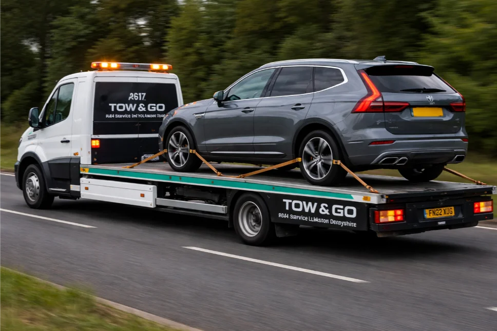 Volvo XC60 flatbed transport A617 Sutton-in-ashfield