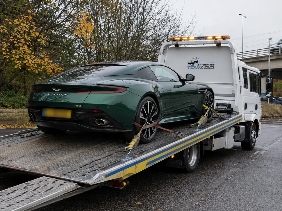 Aston Martin DB12 Luxury Car Recovery A606 Oakham Rutland