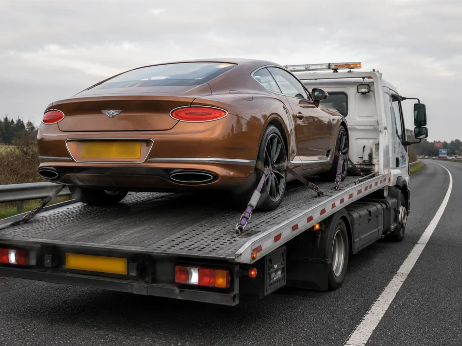 Bentley Continental Prestige Car Recovery on A60 Nottingham