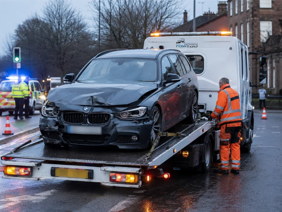 BMW 330E Accident Recovery Clfton Nottingham