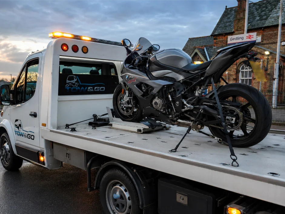 BMW S1000rr Motorbike Recovery Gedling Railway Station