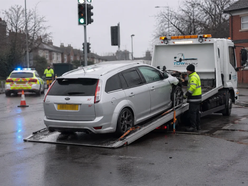 Ford Focus ST Accident recovery Carlton Road Netherfield