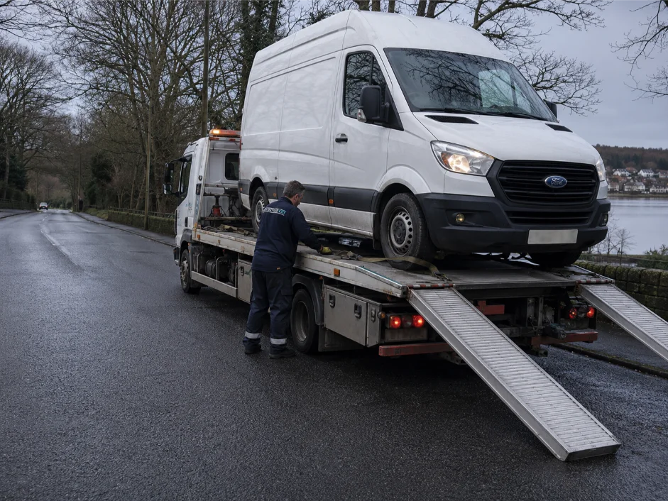 Ford Transit Van Recovery Mapperley Reservoir