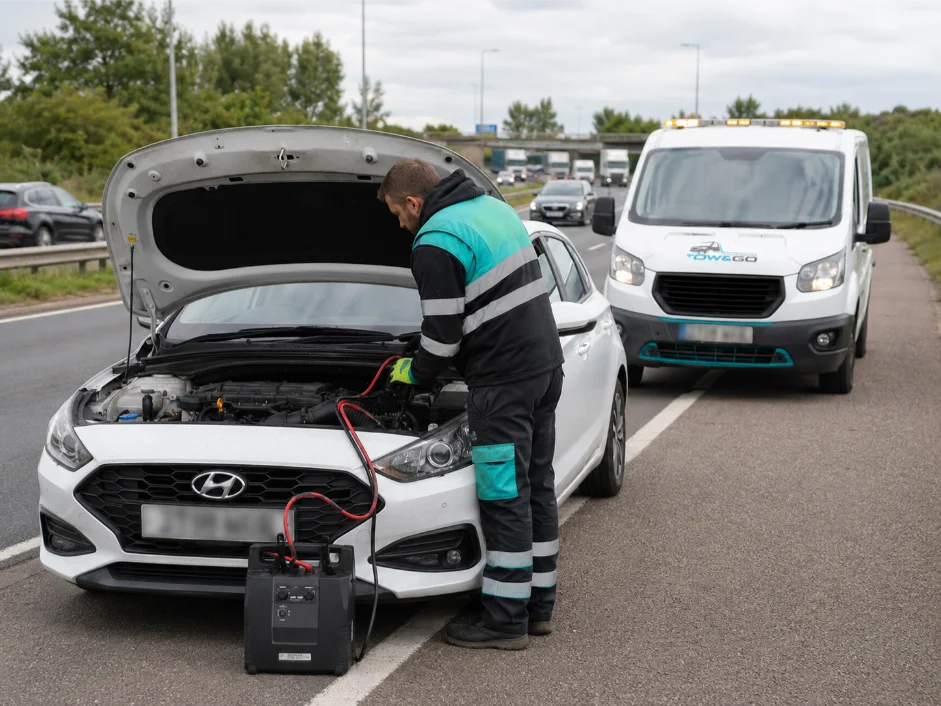 Hyundai i30 Battery Boost Roadside assistance A60 Nottingham