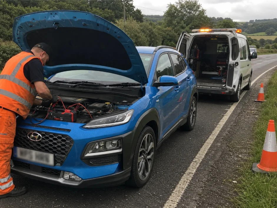 Hyundai Kona Battery Boost Roadside assistance A617