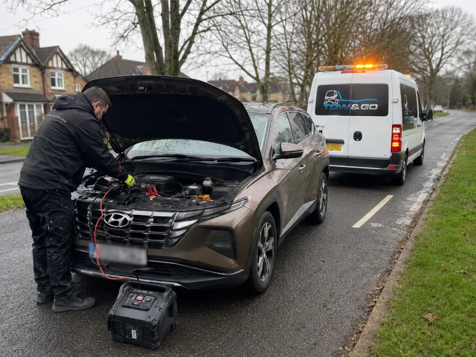 Hyundai Tucson Battery Boost Roadside Assistance Gedling