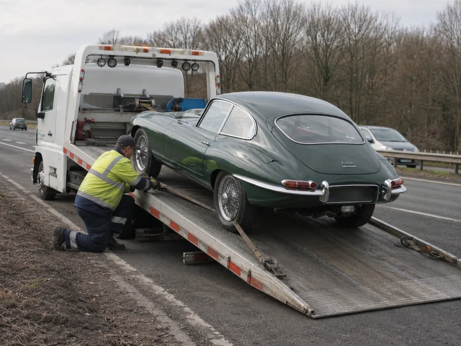 Jaguar E-type Classic Car Recovery A50 Recovery