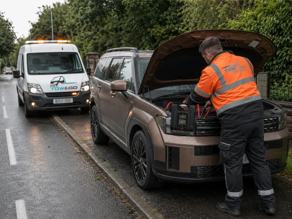 Land Rover Discovery Battery Boost Roadside assistance Radcliffe-On-Trent