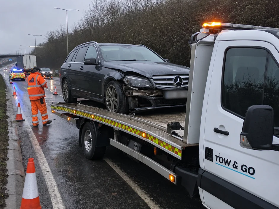 Mercedes Benz C-class Accident Recovery A606 Oakham