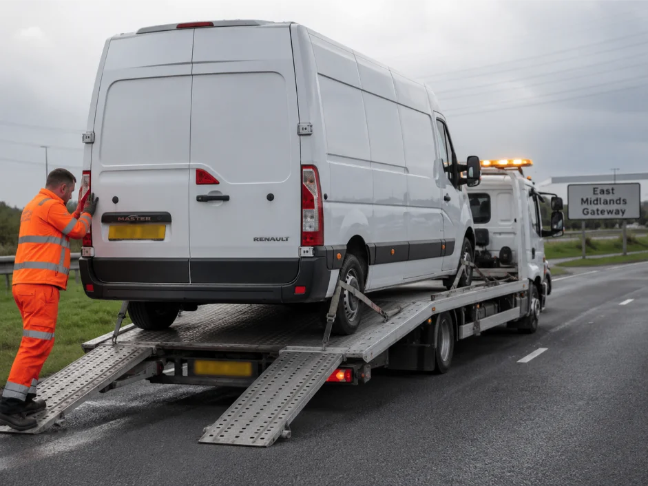 Renault Master Van Recovery A606 East Midlands Gateway