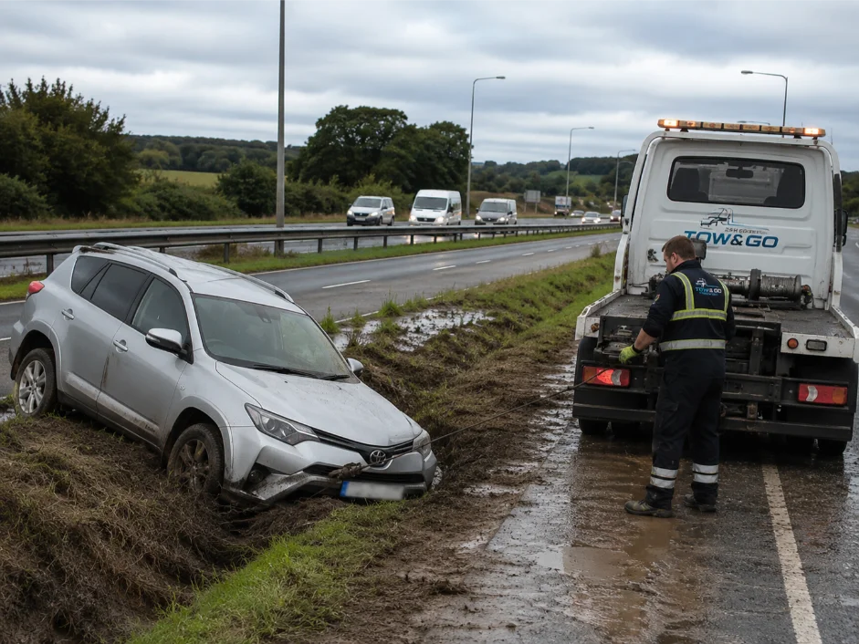 Toyota Rav4 Winch and Ditch Recovery A50