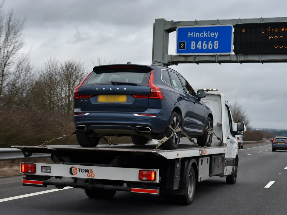 Volvo XC60 Vehicle Towing on M69