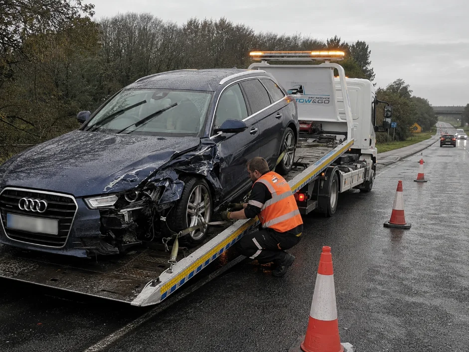 audi a6 accident recovery retford