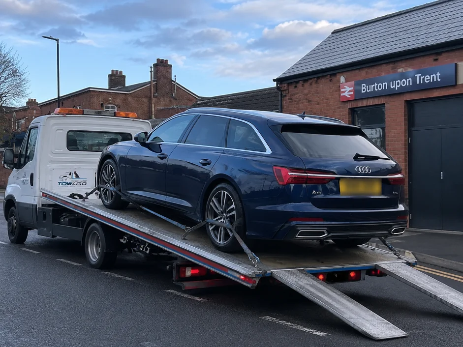 audi a6 avant vehicle towing burton upon trent