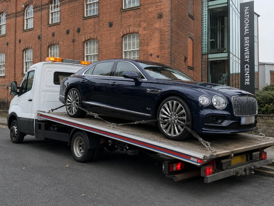 bentley flying spur luxury car recovery burton upon trent
