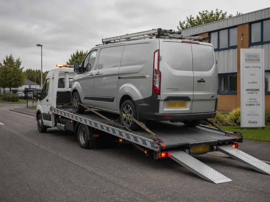ford transit custom van recovery retford