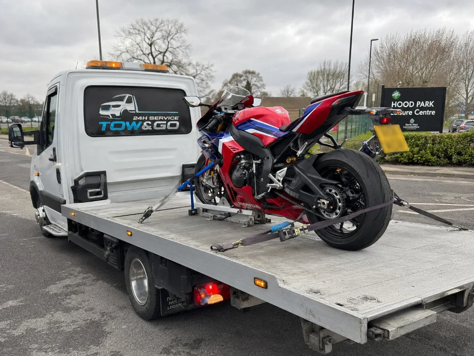honda cbr1000rr r fireblade motorbike recovery ashby de la zouch