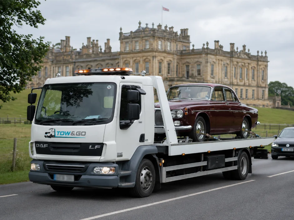 jaguar 420 classic car recovery belton house grantham