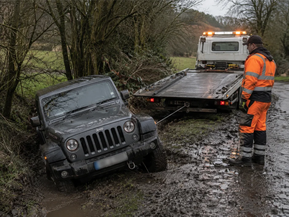jeep wrangler winch recovery chesterfield